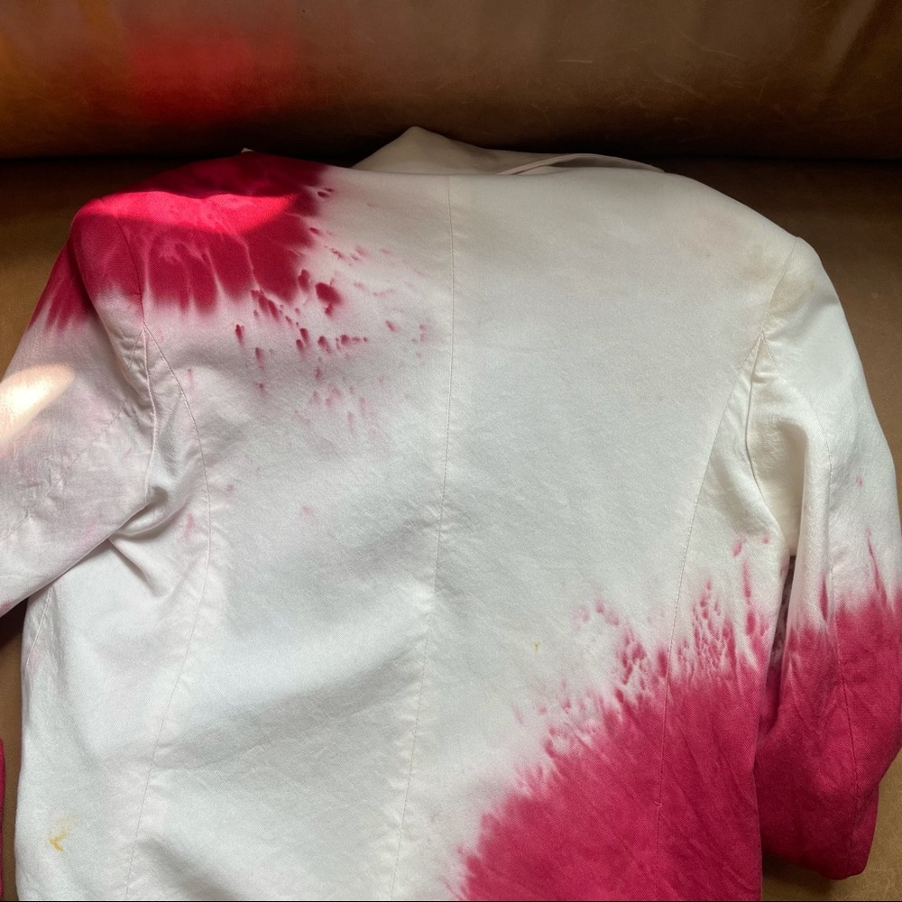 Hand Tie dyed vintage blazer jacket - Picture 15 of 16